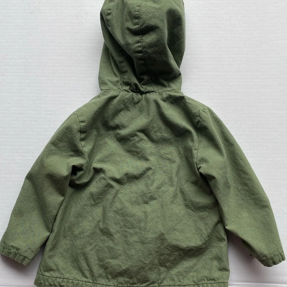 Old Navy Jacket Army Green and Pink Knit Jacket size 18-24 - Picture 4 of 4